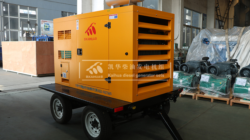 莆田50kw移動防雨罩柴油發(fā)電機(jī)組成功出廠